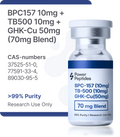 BPC-157 10mg + TB-500 10mg + GHK-Cu 50mg (70mg blend)