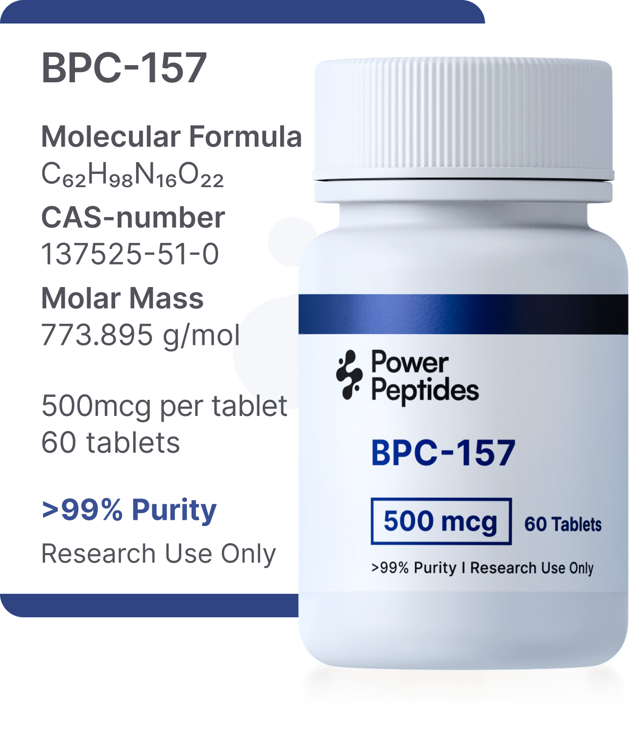 BPC-157 500mcg (60 tablets)